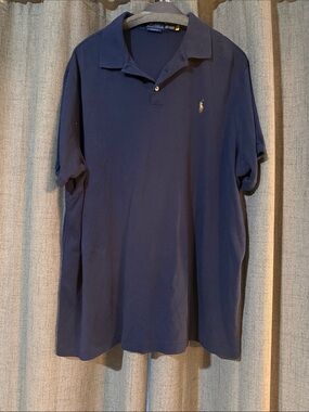 Polo by Ralph Lauren Men’s Navy Short-Sleeve Polo with Embroidered Pony